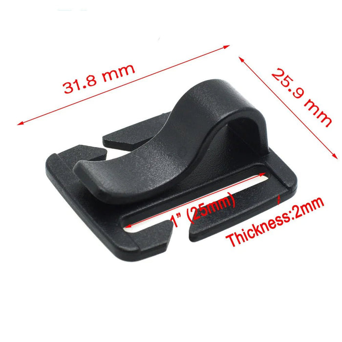 Hebillas de plástico para correa de esternón, para accesorios de exterior, 25 mm, 4 piezas - Quierox - Tienda Online