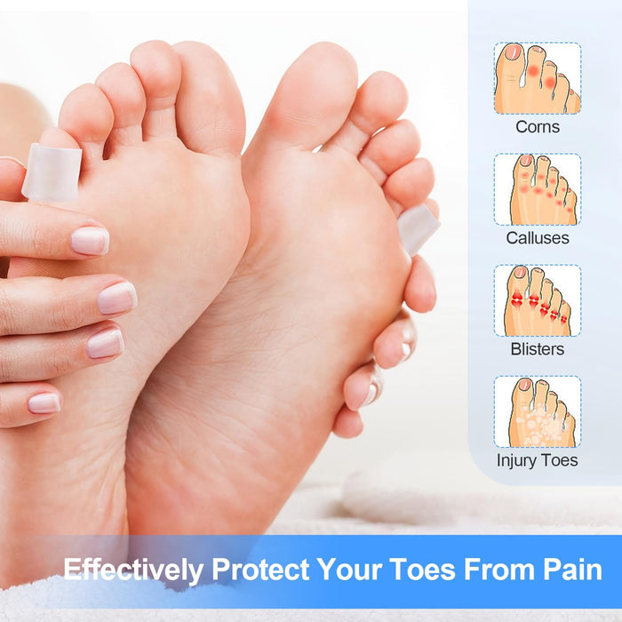 HEQXWL 24 protectores de silicona para dedos de los pies - Quierox - Tienda Online