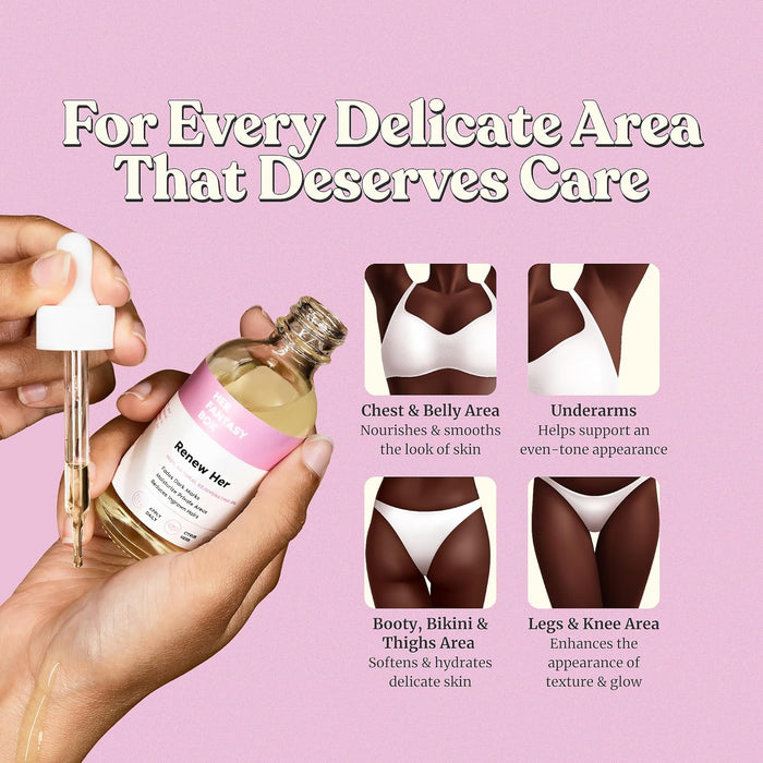 Her Fantasy Box, Aceite de Yoni Rejuvenecedor Natural para Manchas Oscuras - Quierox - Tienda Online