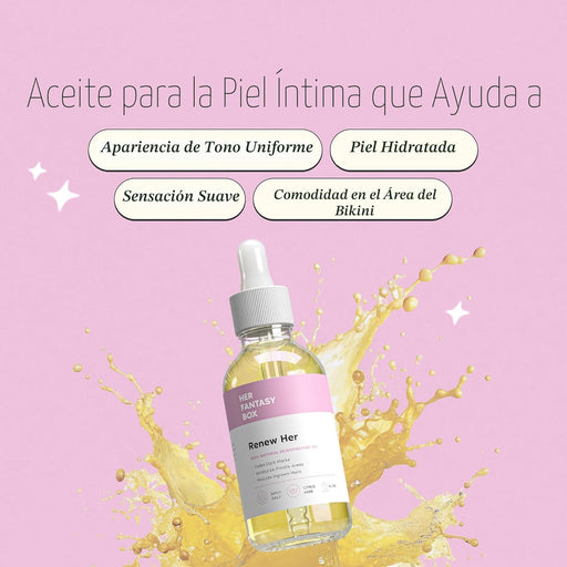 Her Fantasy Box, Aceite de Yoni Rejuvenecedor Natural para Manchas Oscuras - Quierox - Tienda Online