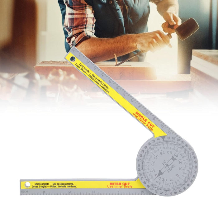 Herramienta de medición de ángulo, transportador de carpintería giratorio de 360 ° - Quierox - Tienda Online