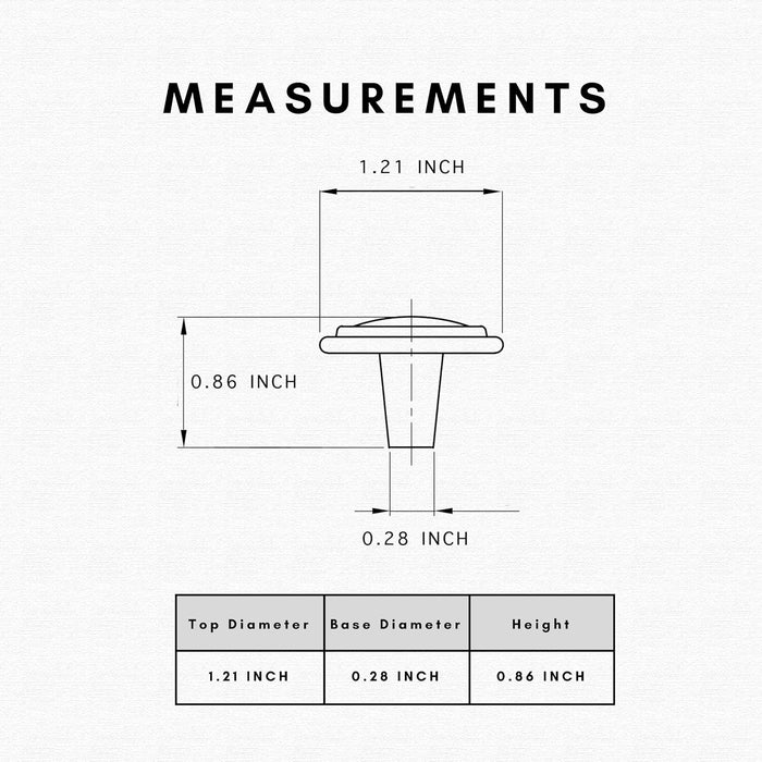 HESTIA HARDWARE Paquete de 25 pomos de bronce cepillado aceitado para gabinete - Quierox - Tienda Online