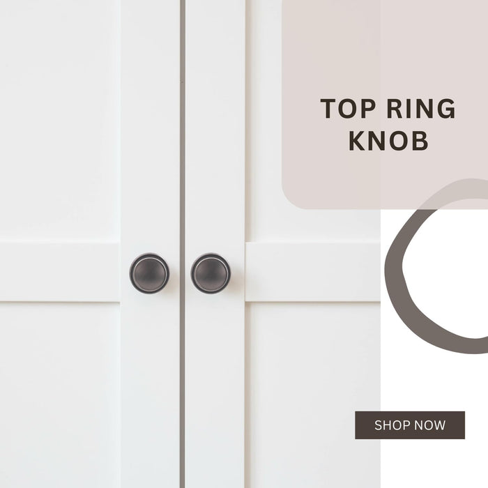 HESTIA HARDWARE Paquete de 25 pomos de bronce cepillado aceitado para gabinete - Quierox - Tienda Online