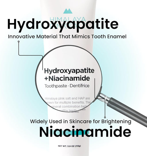 HIMALAYA PINKSALT Pasta de dientes hidroxiapatita sin flúor con niacinamida - Quierox - Tienda Online