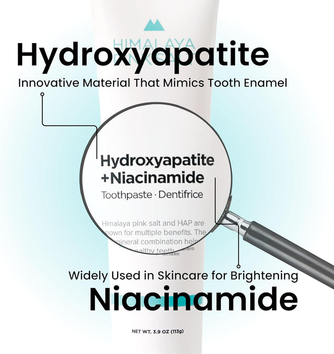 HIMALAYA PINKSALT Pasta de dientes hidroxiapatita sin flúor con niacinamida - Quierox - Tienda Online