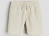 H&M Pantalones cortos de mezcla de lino con cinturilla elástica - Quierox - Tienda Online