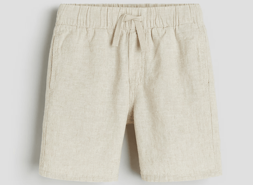 H&M Pantalones cortos de mezcla de lino con cinturilla elástica - Quierox - Tienda Online