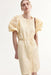 H&M Vestido con mangas bordadas en inglés - amarillo pálido - Quierox - Tienda Online