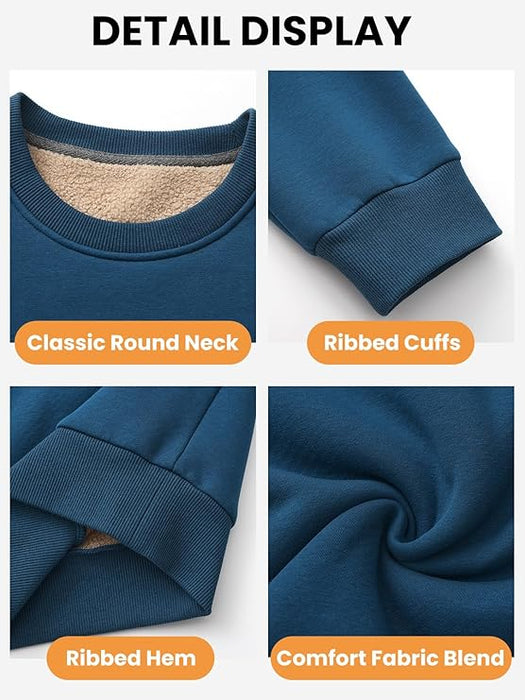 HODOSPORTS Sudaderas con cuello redondo y forro de sherpa para hombre - Quierox - Tienda Online