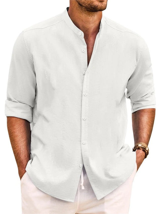 Hombre Camisa con cuello mao Ropa de playa - Quierox - Tienda Online