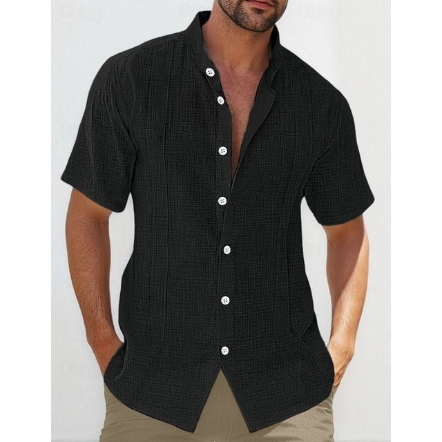 Hombre camisa de lino Camisa Guayabera - Quierox - Tienda Online