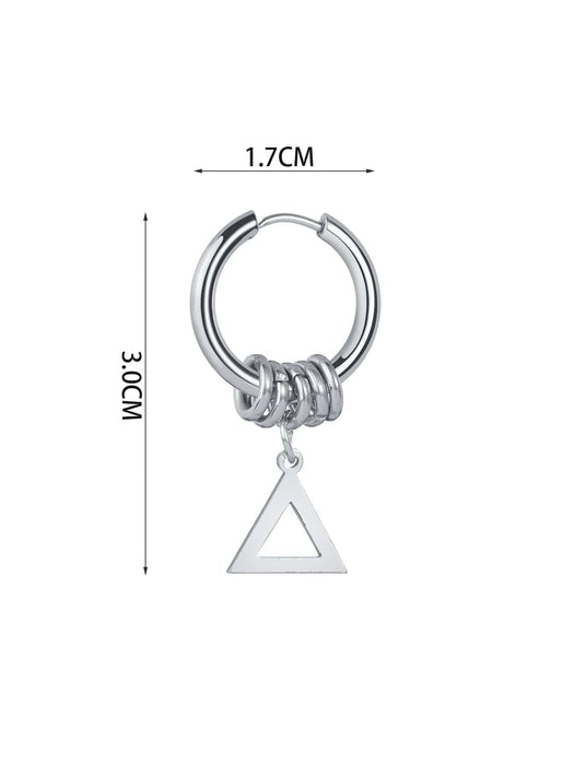 Hombres 1 pieza Arete triángulo accesorio - Quierox - Tienda Online