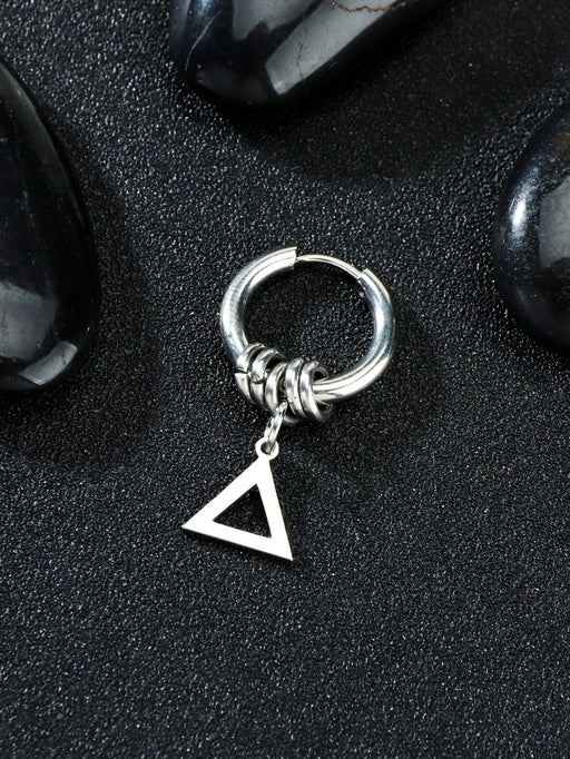 Hombres 1 pieza Arete triángulo accesorio - Quierox - Tienda Online