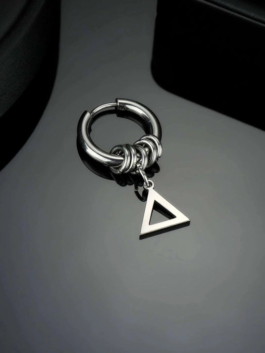 Hombres 1 pieza Arete triángulo accesorio - Quierox - Tienda Online