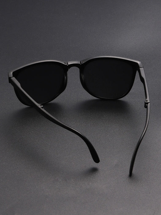 Hombres Gafas de sol plegables de detalle de remache de moda - Quierox - Tienda Online
