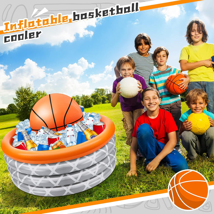 Honoson Enfriador inflable de baloncesto para fiestas, suministros de baloncesto, deportes, fiestas temáticas de 2 unidades - Quierox - Tienda Online
