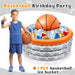Honoson Enfriador inflable de baloncesto para fiestas, suministros de baloncesto, deportes, fiestas temáticas de 2 unidades - Quierox - Tienda Online