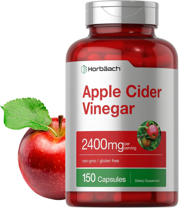 Horbaach Cápsulas de vinagre de sidra de manzana, 2400 mg, 150 píldoras - Quierox - Tienda Online
