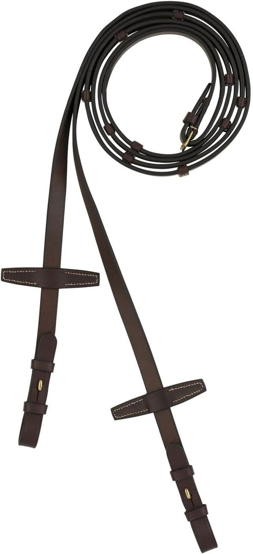 HORZE Riendas de cuero Walthamstaw con topes - Quierox - Tienda Online