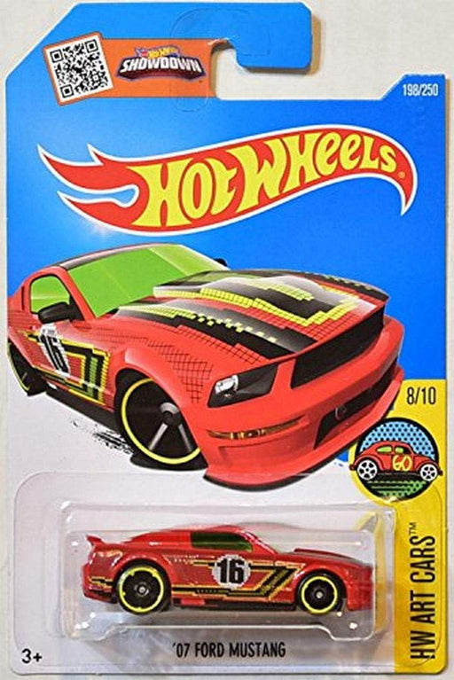 HOT WHEELS HW ART CARS '07 FORD MUSTANG ROJO 198/250 - Quierox - Tienda Online
