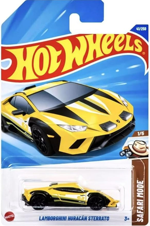 Hot Wheels Lamborghini Hurucan Sterrato [Amarillo] Modo Safari 1/5, 41/250, escala 1:64 Vehículo fundido a troquel - Quierox - Tienda Online