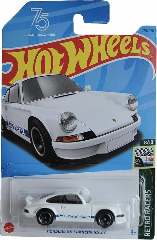 Hot Wheels Porsche 911 Carrera RS 2.7, Retro Racers 8/10 [Blanco] - Quierox - Tienda Online