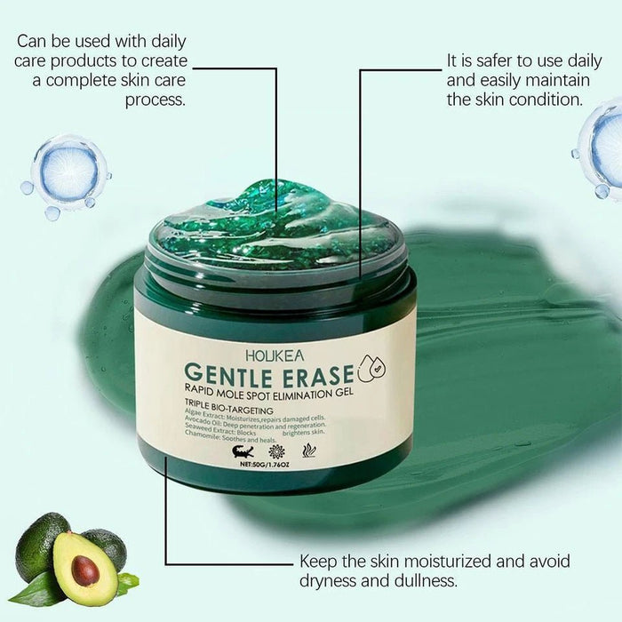 Houkea Gel para eliminar lunares y marcas en la piel. Reduce la opacidad y las imperfecciones de la piel, 50g - Quierox - Tienda Online