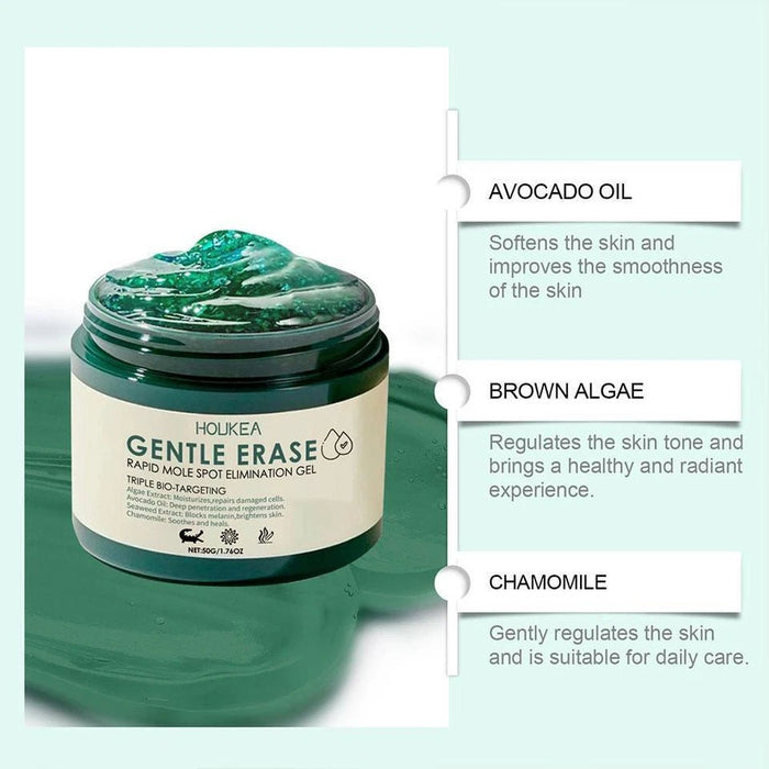 Houkea Gel para eliminar lunares y marcas en la piel. Reduce la opacidad y las imperfecciones de la piel, 50g - Quierox - Tienda Online