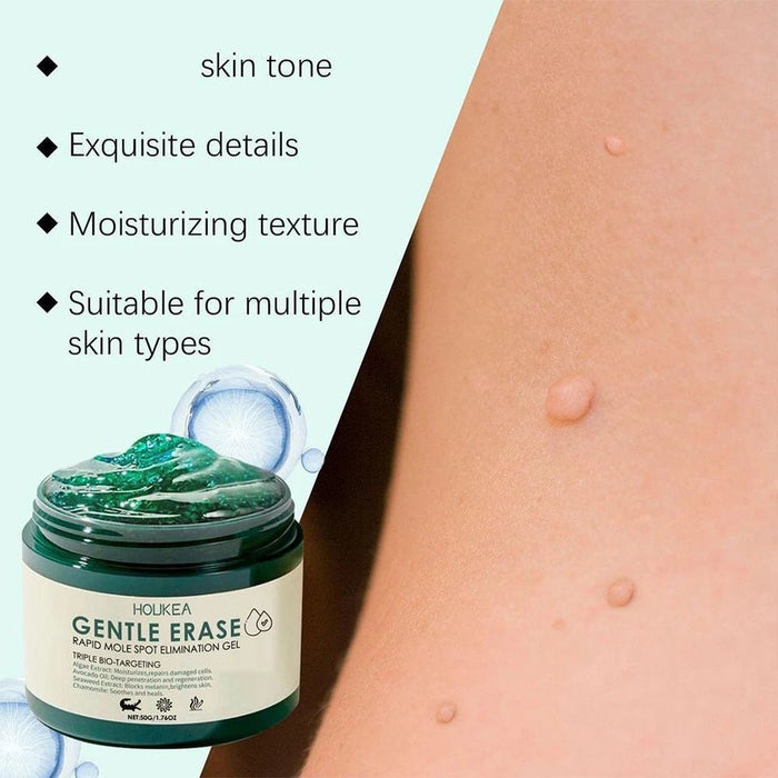 Houkea Gel para eliminar lunares y marcas en la piel. Reduce la opacidad y las imperfecciones de la piel, 50g - Quierox - Tienda Online