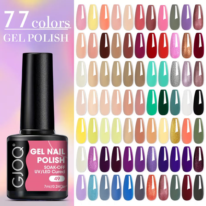 Juego 6 de modelos de esmaltes uv/led de uñas en colores aleatorios