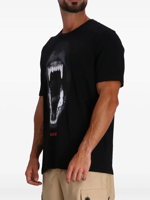 HUGO camiseta de algodón con estampado de logotipo - Quierox - Tienda Online