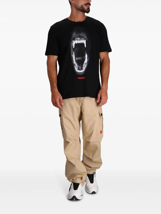 HUGO camiseta de algodón con estampado de logotipo - Quierox - Tienda Online