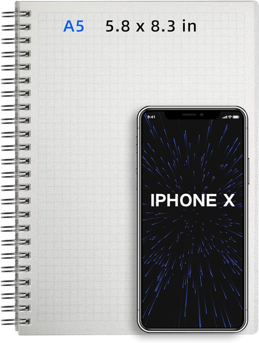 HULYTRAAT Cuaderno de espiral con rayas de tapa dura, "5.8 x 8.3" - Quierox - Tienda Online