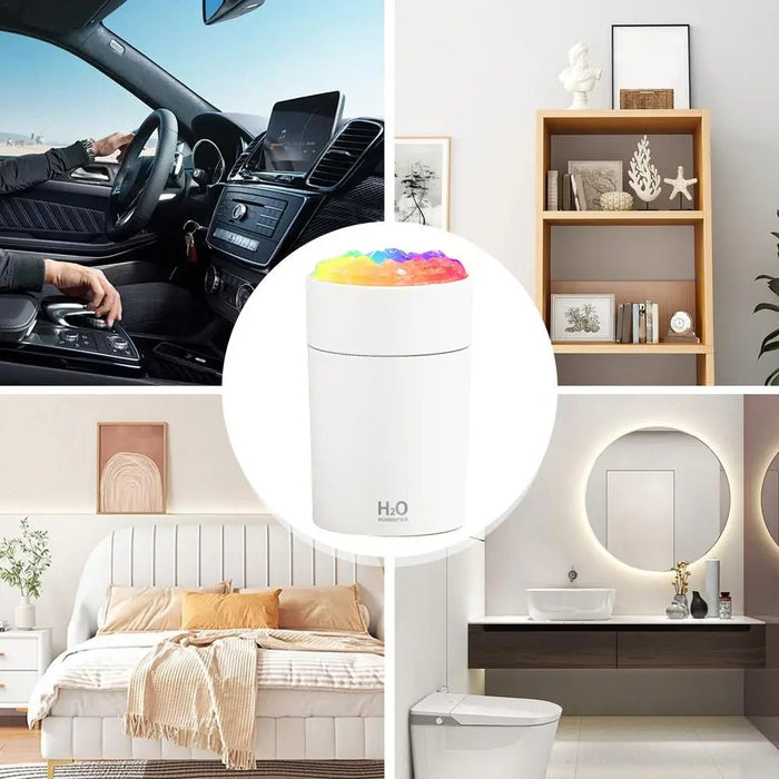 Humidificador portátil de aromaterapia de aire con luces que cambian de color - Quierox - Tienda Online