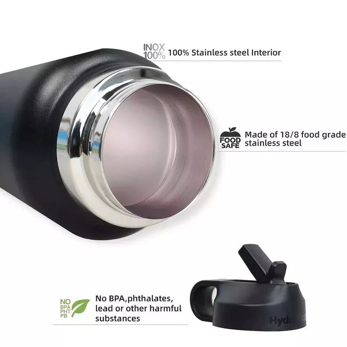 Hydro Flask Botella de agua con boca estándar y tapa flexible, 32 oz, color lila - Quierox - Tienda Online