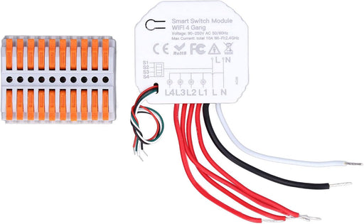 Hyuduo Módulo de interruptor de luz inteligente Módulo de luz Interruptor de 4 cuadras - Quierox - Tienda Online