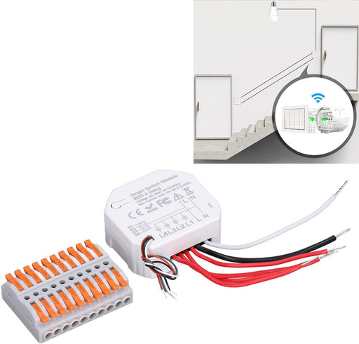Hyuduo Módulo de interruptor de luz inteligente Módulo de luz Interruptor de 4 cuadras - Quierox - Tienda Online
