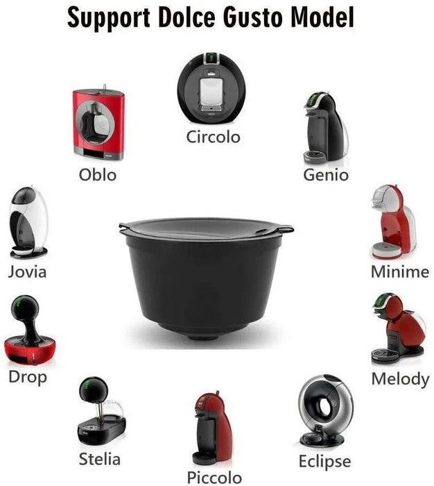 i Cafilas Recargable Reusable Coffee Capsule Filter Pod para Nescafe Dolce Gusto - Quierox - Tienda Online