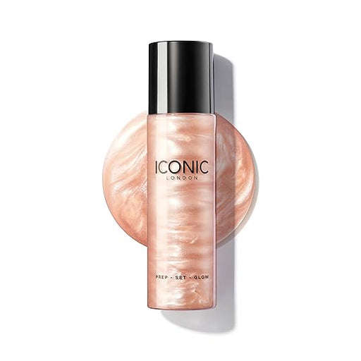 ICONIC LONDON Prep - Set - Glow | Hidratante + Fijador + Spray brillante, fórmula 3 en 1 - Quierox - Tienda Online