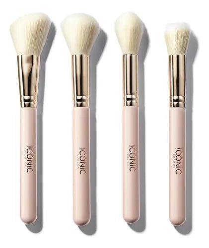 ICONIC LONDON Set de brochas de maquillaje glamurosas para bolso - Quierox - Tienda Online