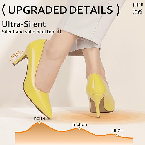 IDIFU - Tacones altos con punta cerrada para mujer de aguja puntiagudos - Quierox - Tienda Online