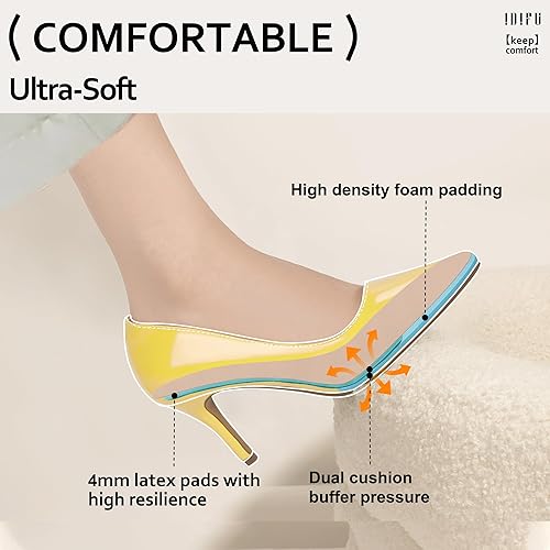 IDIFU - Tacones altos con punta cerrada para mujer de aguja puntiagudos - Quierox - Tienda Online