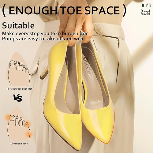 IDIFU - Tacones altos con punta cerrada para mujer de aguja puntiagudos - Quierox - Tienda Online