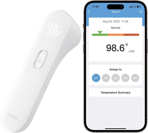 iHealth Termómetro inteligente Bluetooth para adultos y niños - Quierox - Tienda Online