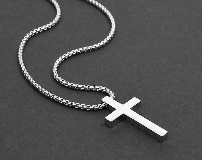 Collar con cruz para hombre - Colgante de cruz