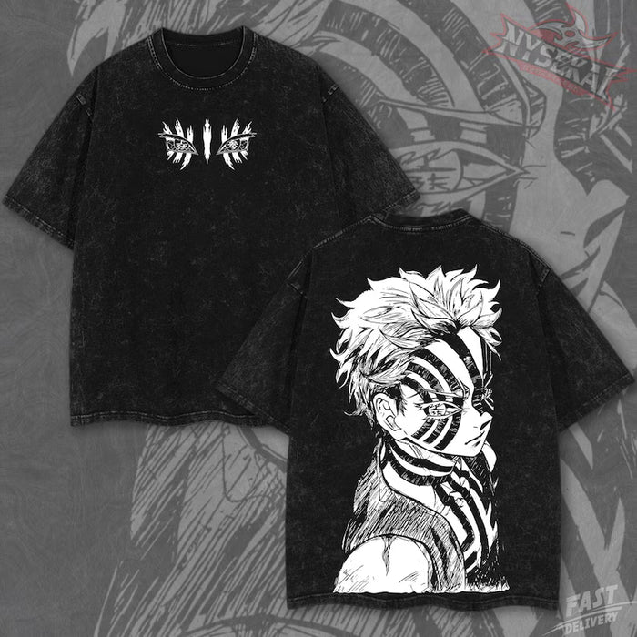 Camiseta de manga corta con estampado gráfico de anime