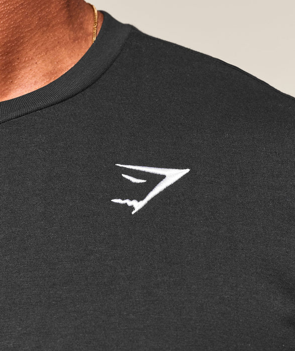 Gymshark Camiseta con escudo de ajuste regular
