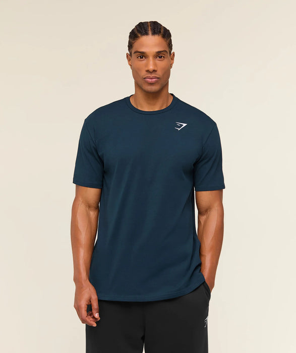 Gymshark Camiseta con escudo de ajuste regular