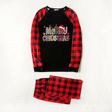 Pijama de Navidad Para Hombre con Cuadros Rojos