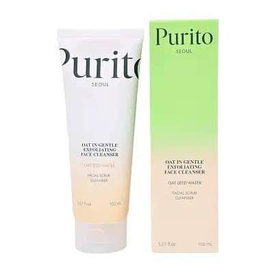 PURITO SEOUL Limpiador facial exfoliante suave con avena 150ml